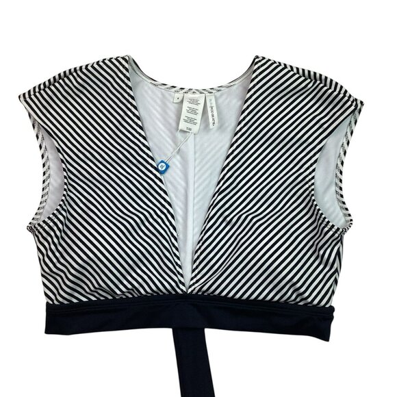 Bleu Rod Beattie Womens Striped Swim Top Size 6 Black & White - Picture 6 of 6